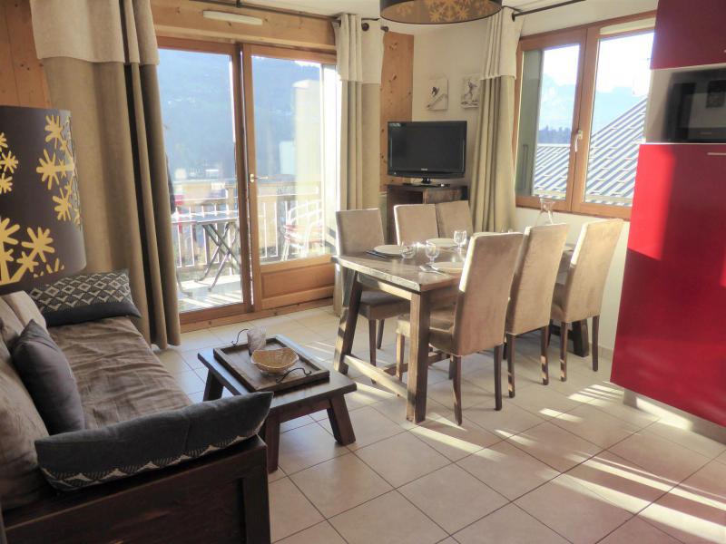 Rent in ski resort 3 room apartment 6 people (B18) - Résidence les Fermes de Saint Gervais - Saint Gervais - Living room