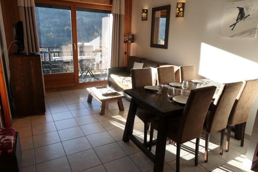 Ski verhuur Appartement 2 kabine kamers 6 personen (A9) - Résidence les Fermes de Saint Gervais - Saint Gervais - Woonkamer