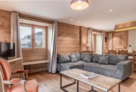 Skiverleih Chalet L'Anier - Saint Gervais - Wohnzimmer