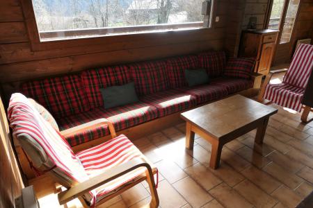 Rent in ski resort 5 room duplex chalet 8 people - Chalet Saint Nicolas - Saint Gervais - Living room
