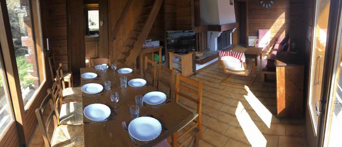 Rent in ski resort 5 room duplex chalet 8 people - Chalet Saint Nicolas - Saint Gervais - Living room