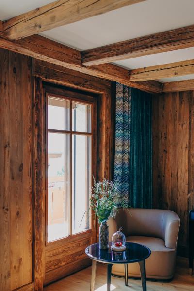 Skiverleih Doppeltes Zimmer (Saint-Nicolas) - Hôtel l'Armancette - Saint Gervais - Schlafzimmer