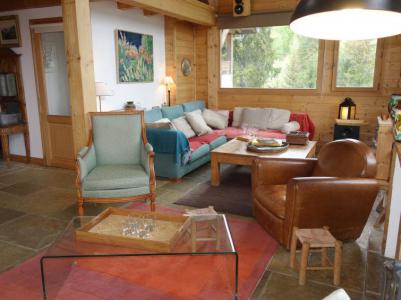 Ski verhuur Chalet 7 kamers 10 personen (1) - L'Epachat - Saint Gervais - Woonkamer