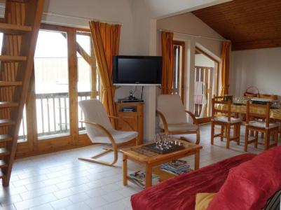 Ski verhuur Appartement 4 kamers 8 personen (1) - Le Martagon - Saint Gervais - Woonkamer