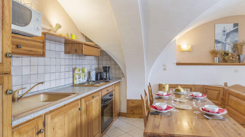 Skiverleih 3-Zimmer-Appartment für 4 Personen - Chalet Balcons Acacia - Saint Martin de Belleville - Küche