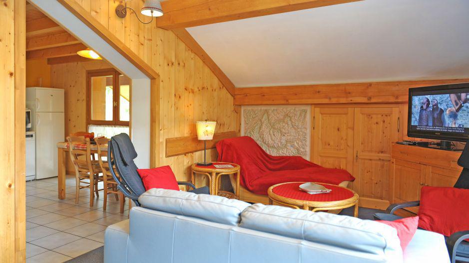 Ski verhuur Appartement duplex 3 kamers 5 personen - Chalet Iris - Saint Martin de Belleville - Woonkamer