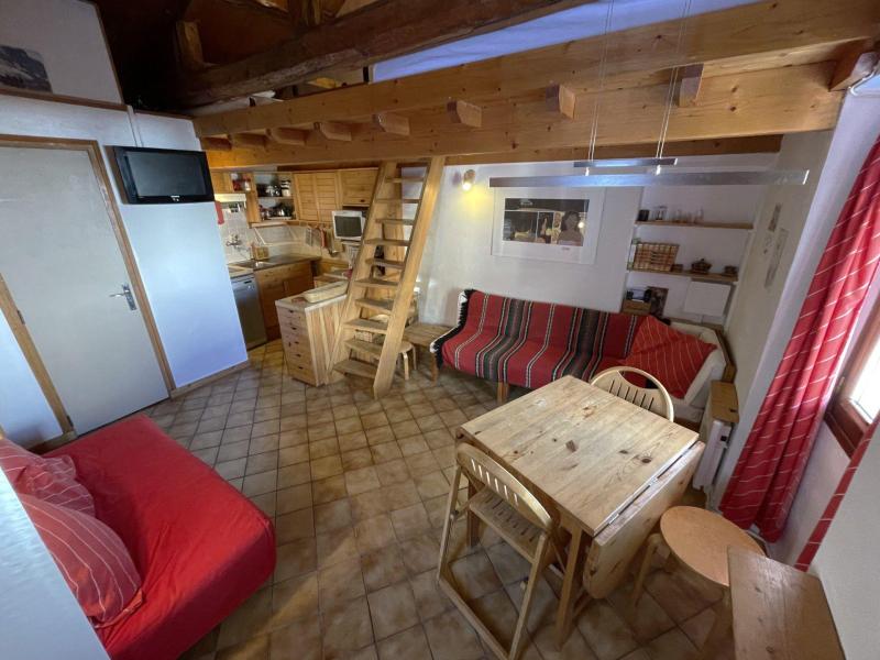 Ski verhuur Studio 2 personen - Chalet le Dahu - Saint Martin de Belleville - Woonkamer