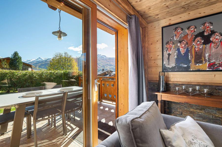 Rent in ski resort 6 room triplex chalet 10 people - Chalet Roc de la Lune - Saint Martin de Belleville - Living room