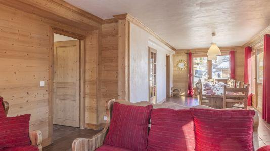 Rent in ski resort 7 room duplex semi-detached chalet 14 people - Chalet Saint Marc - Saint Martin de Belleville - Living room