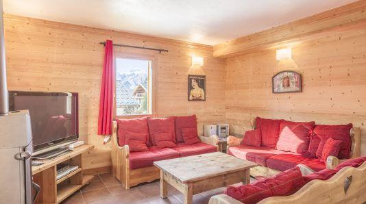 Rent in ski resort 7 room duplex semi-detached chalet 14 people - Chalet Saint Marc - Saint Martin de Belleville - Living room