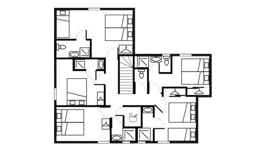 Rent in ski resort 7 room duplex semi-detached chalet 14 people - Chalet Saint Marc - Saint Martin de Belleville - Plan