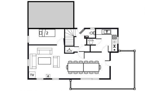 Wynajem na narty Chalet duplex mitoyen 7 pièces 14 personnes - Chalet Saint Marc - Saint Martin de Belleville - Plan