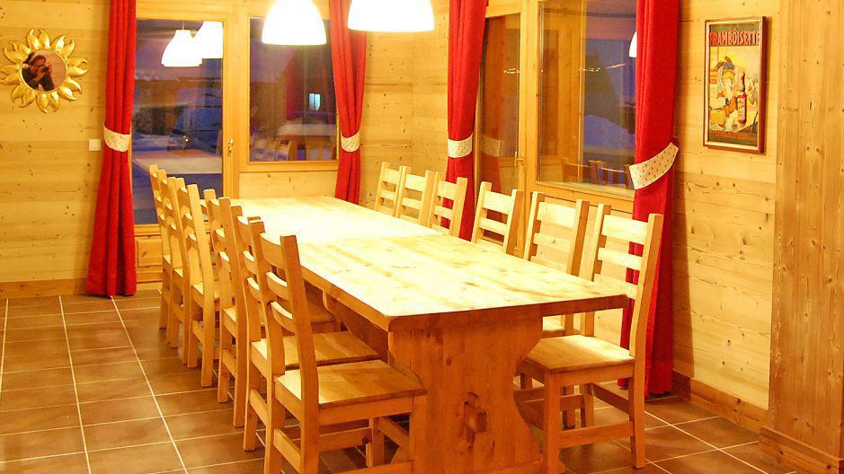 Rent in ski resort Chalet Saint Marc - Saint Martin de Belleville - Dining area