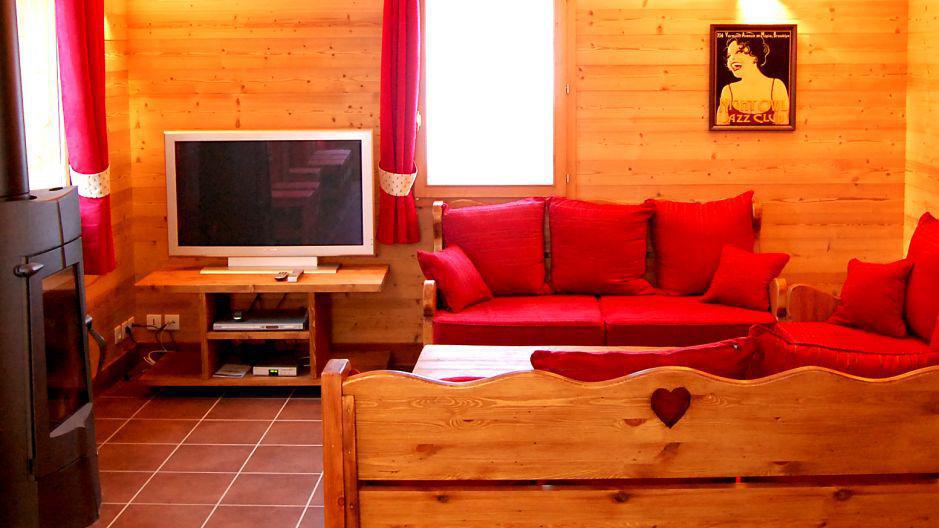 Rent in ski resort Chalet Saint Marc - Saint Martin de Belleville - Living room
