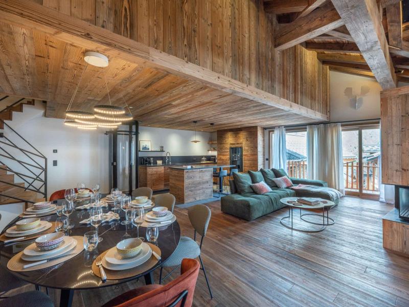 Ski verhuur Chalet 5 kamers 8 personen (Ubac) - Chalet Ubac - Saint Martin de Belleville - Woonkamer