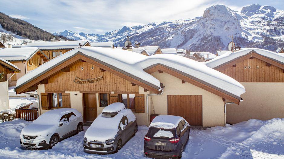 Location au ski Chalets Violettes - Saint Martin de Belleville - Extérieur hiver