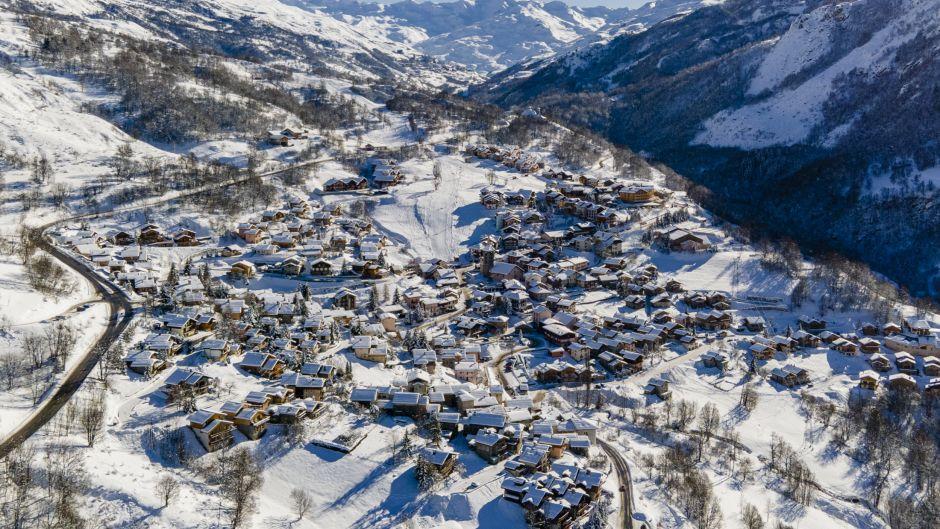 Аренда на лыжном курорте Шале 6 комнат 12 чел. (121) - Chalets Violettes - Saint Martin de Belleville - зимой под открытым небом