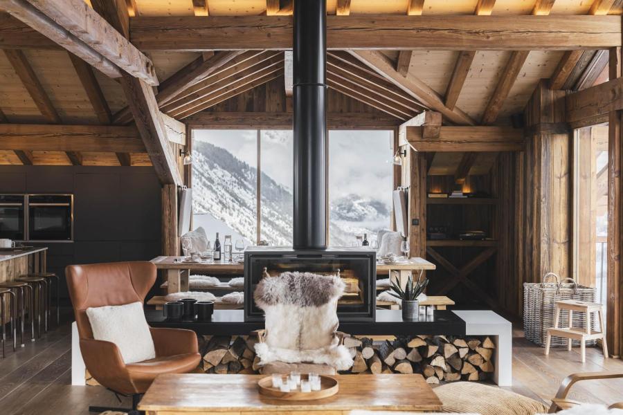 Skiverleih 8 Zimmer Chalet für 12 Personen - Le Bercail - Saint Martin de Belleville - Wohnzimmer