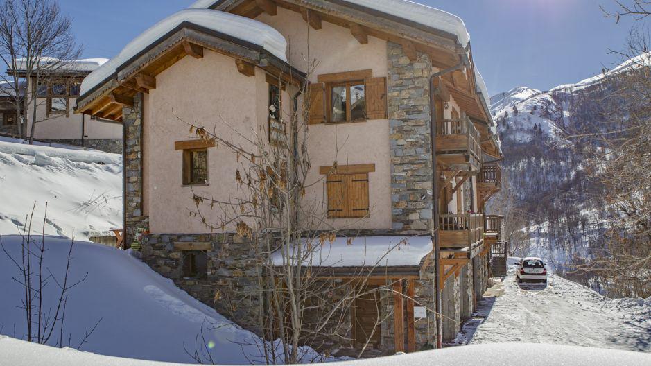 Rent in ski resort Le Chalet Mimosa - Saint Martin de Belleville - Winter outside