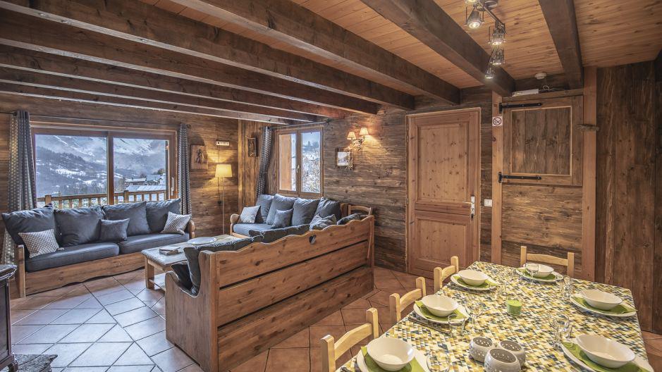 Rent in ski resort Le Chalet Mimosa - Saint Martin de Belleville - Dining area