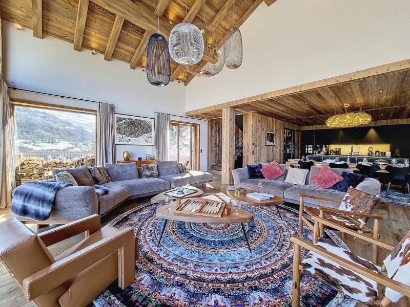 Skiverleih 8 Zimmer Chalet für 12 Personen (MN-Panthere) - Le Chatelard - Saint Martin de Belleville - Wohnzimmer