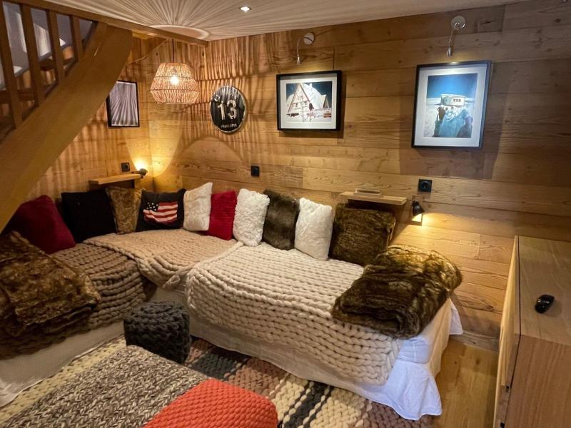 Rent in ski resort 4 room duplex chalet 6 people (FELICITA) - Le Hameau de Caseblanche - Saint Martin de Belleville - Living room