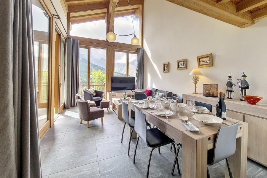 Rent in ski resort 4 room triplex chalet 6 people (Coron) - Le Hameau de Caseblanche - Saint Martin de Belleville - Living room