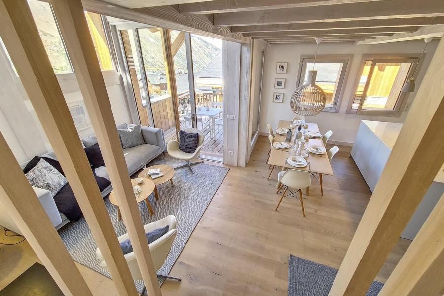 Rent in ski resort 4 room triplex chalet 6 people (Retreat) - Le Hameau de Caseblanche - Saint Martin de Belleville - Living room