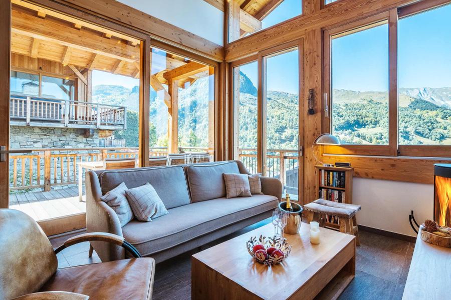 Rent in ski resort 5 room triplex chalet 9 people (Eceel) - Le Hameau de Caseblanche - Saint Martin de Belleville - Living room
