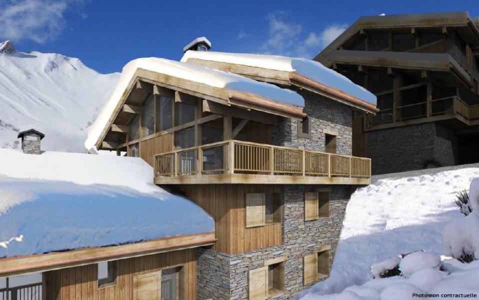Rent in ski resort 4 room triplex chalet 6 people (Léa) - Le Hameau de Caseblanche - Saint Martin de Belleville - Winter outside