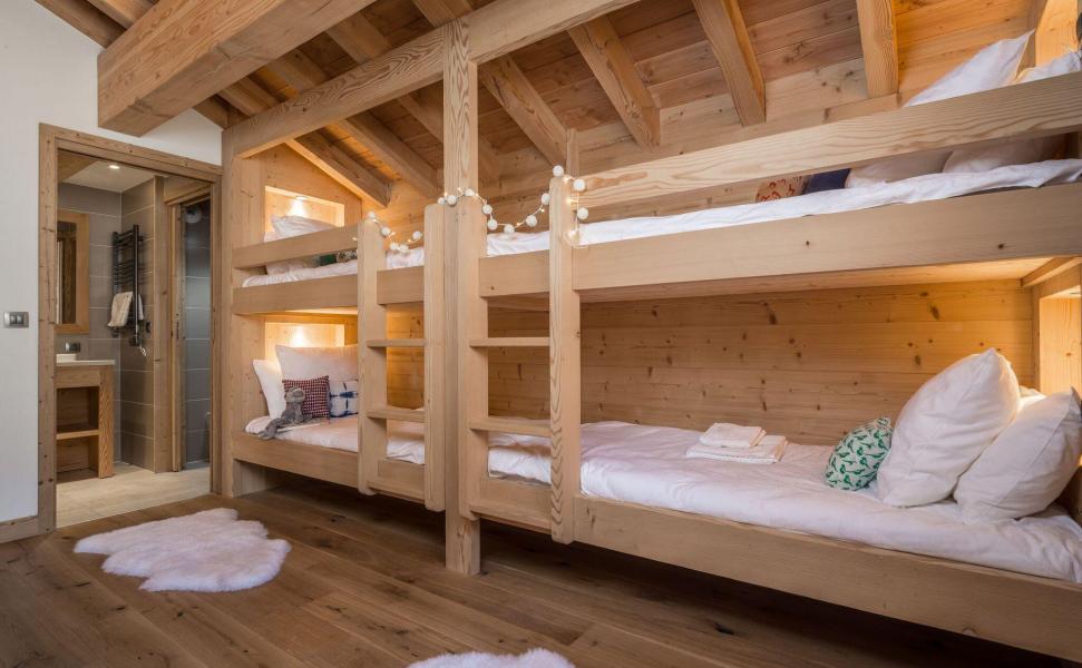Rent in ski resort 8 room quadriplex chalet 14 people (Chanterella) - Le Hameau de Caseblanche - Saint Martin de Belleville - Bunk beds