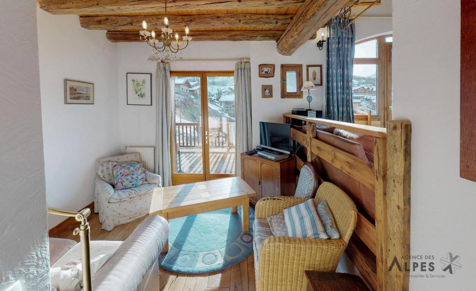 Rent in ski resort 6 room triplex chalet 10 people - Les Balcons de St Martin - Saint Martin de Belleville - Living room