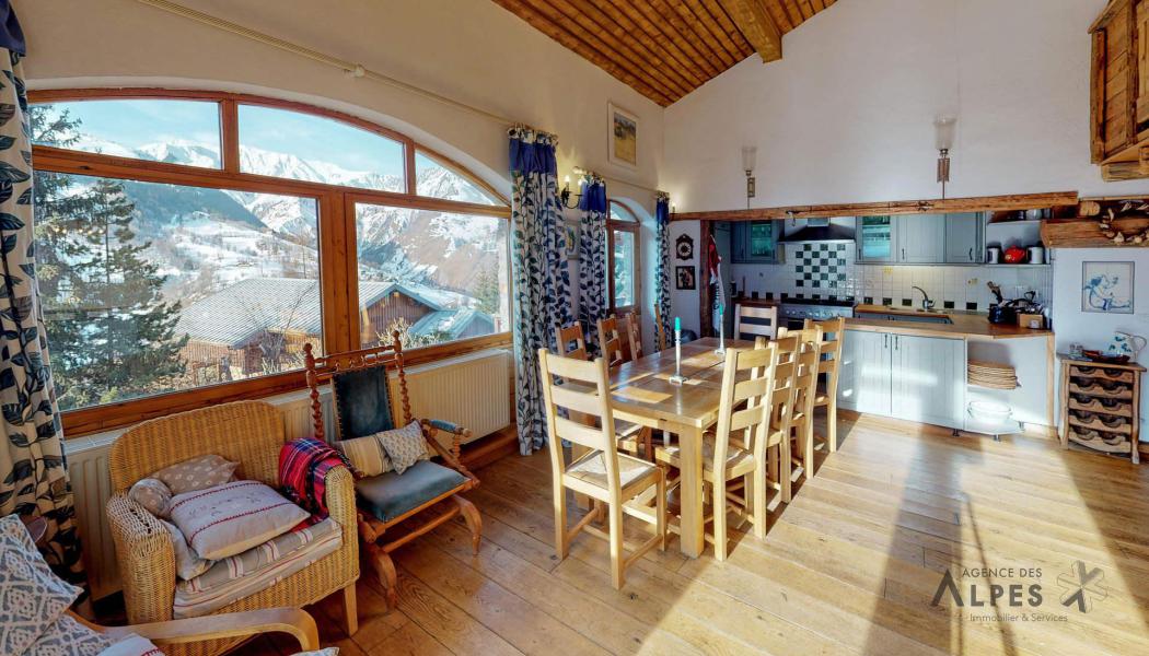 Rent in ski resort 6 room triplex chalet 10 people - Les Balcons de St Martin - Saint Martin de Belleville - Living room