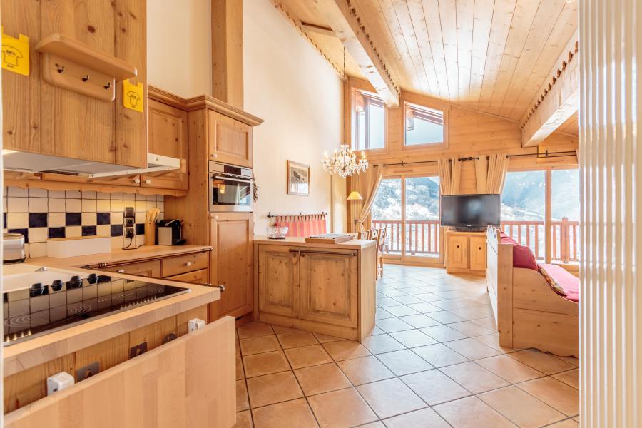 Skiverleih 4-Zimmer-Appartment für 8 Personen (B03) - Les Chalets du Gypse - Saint Martin de Belleville - Wohnzimmer