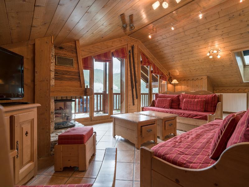 Skiverleih 4-Zimmer-Appartment für 8 Personen (C11) - Les Chalets du Gypse - Saint Martin de Belleville - Wohnzimmer