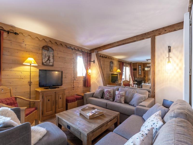 Rent in ski resort 5 room apartment 10 people (A09) - Les Chalets du Gypse - Saint Martin de Belleville - Living room