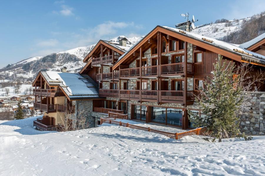 Skiverleih Les Chalets du Gypse - Saint Martin de Belleville - Draußen im Winter