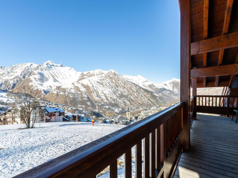 Ski verhuur Appartement 4 kamers 8 personen (A05) - Les Chalets du Gypse - Saint Martin de Belleville - Terras