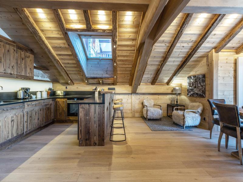 Ski verhuur Appartement 4 kamers 8 personen (A05) - Les Chalets du Gypse - Saint Martin de Belleville - Woonkamer