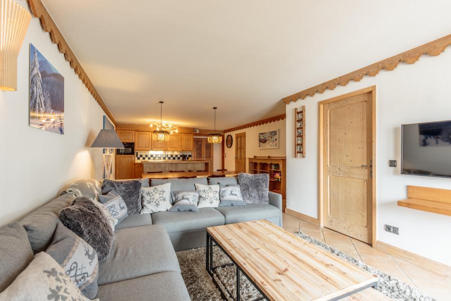 Ski verhuur Appartement 4 kamers 8 personen (B01) - Les Chalets du Gypse - Saint Martin de Belleville - Woonkamer