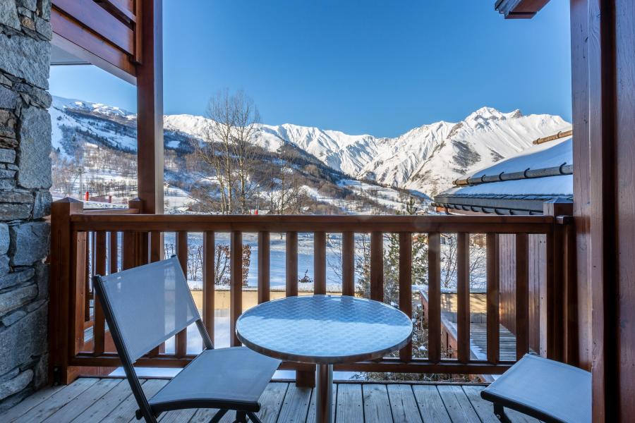 Ski verhuur Appartement 4 kamers 8 personen (C02) - Les Chalets du Gypse - Saint Martin de Belleville - Balkon