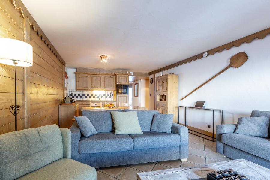 Ski verhuur Appartement 4 kamers 8 personen (C02) - Les Chalets du Gypse - Saint Martin de Belleville - Woonkamer