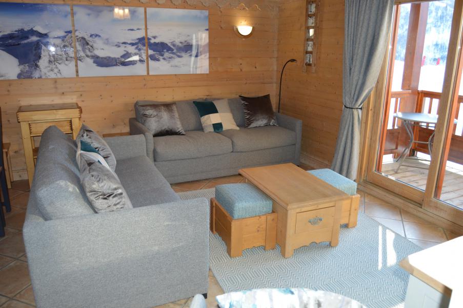 Ski verhuur Appartement 4 kamers 8 personen (C10) - Les Chalets du Gypse - Saint Martin de Belleville - Woonkamer