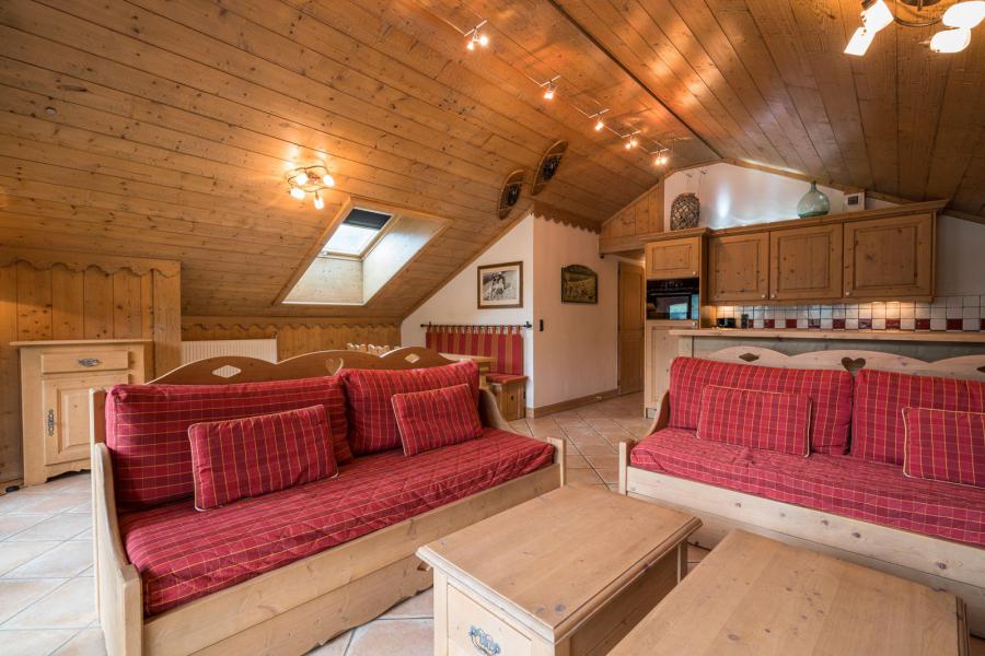 Ski verhuur Appartement 4 kamers 8 personen (C11) - Les Chalets du Gypse - Saint Martin de Belleville - Woonkamer