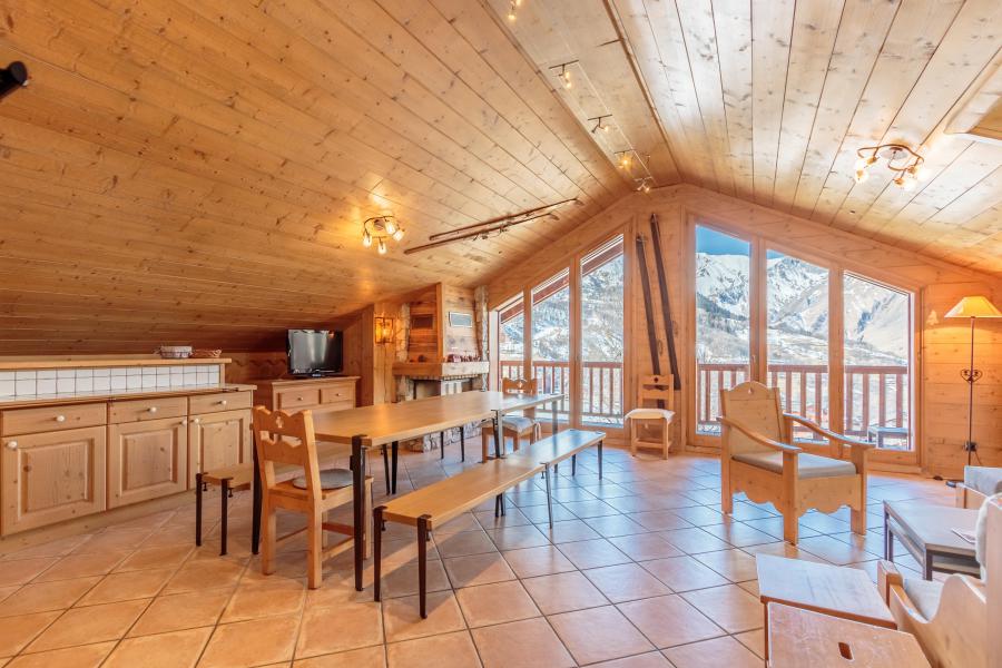 Ski verhuur Appartement 4 kamers 8 personen (C11) - Les Chalets du Gypse - Saint Martin de Belleville - Woonkamer