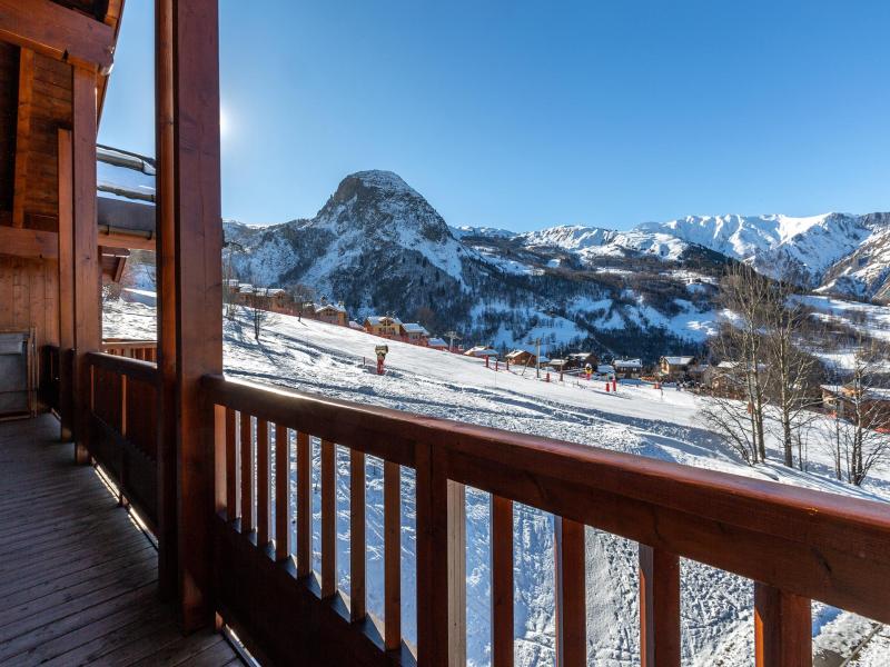 Ski verhuur Appartement 5 kamers 10 personen (C17) - Les Chalets du Gypse - Saint Martin de Belleville - Balkon