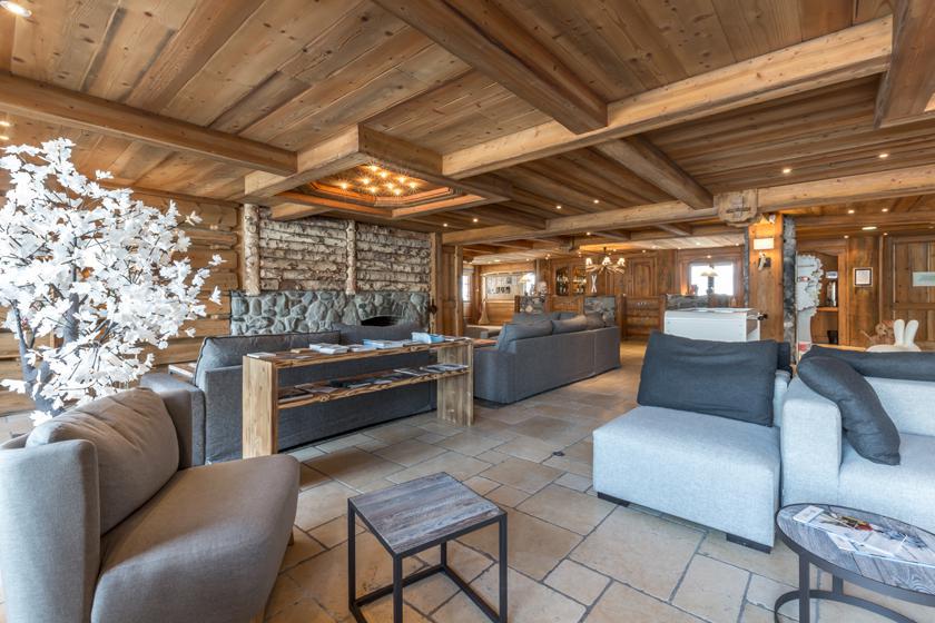 Rent in ski resort Les Chalets du Gypse - Saint Martin de Belleville - Living room