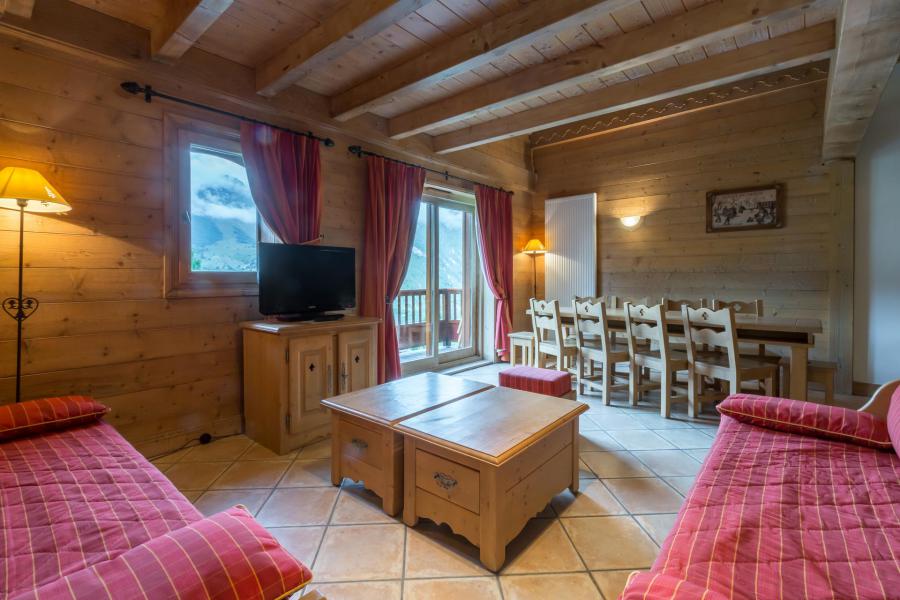 Skiverleih Wohnung 4 Mezzanine Zimmer 10 Leute (C16) - Les Chalets du Gypse - Saint Martin de Belleville - Wohnzimmer