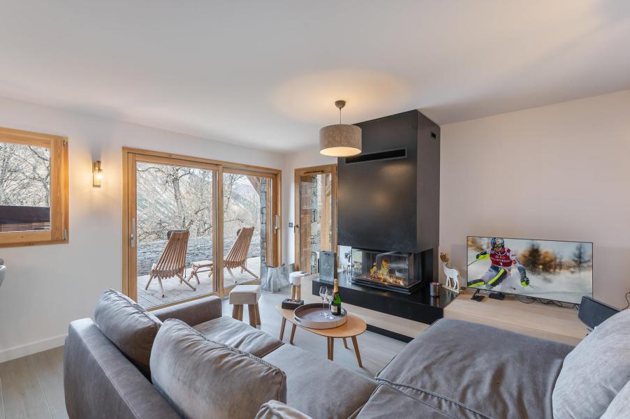 Ski verhuur Appartement 4 kamers 6 personen (LAC BLANC) - Résidence du Cheval Noir - Saint Martin de Belleville - Woonkamer