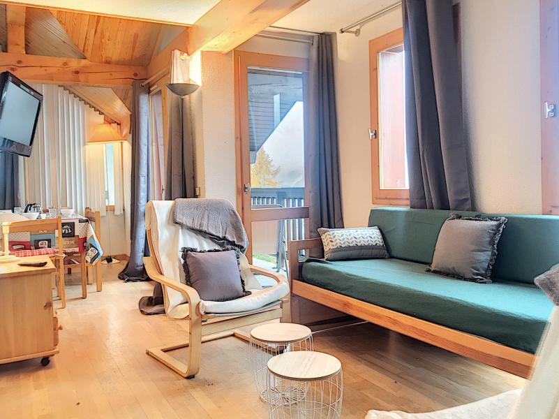 Ski verhuur Appartement duplex 3 kamers 4 personen (F1) - Résidence Hors Piste - Saint Martin de Belleville - Woonkamer